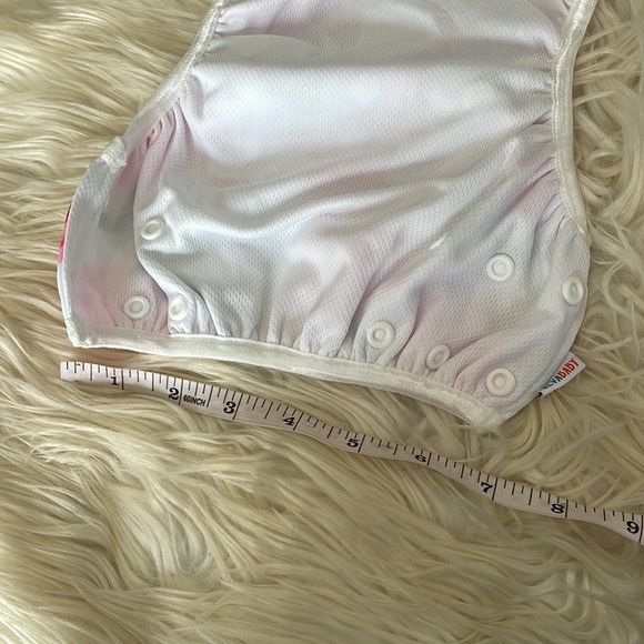 Alvababy floral pink azaleas reusable snap button baby diapers swim diaper OS - Picture 8 of 16